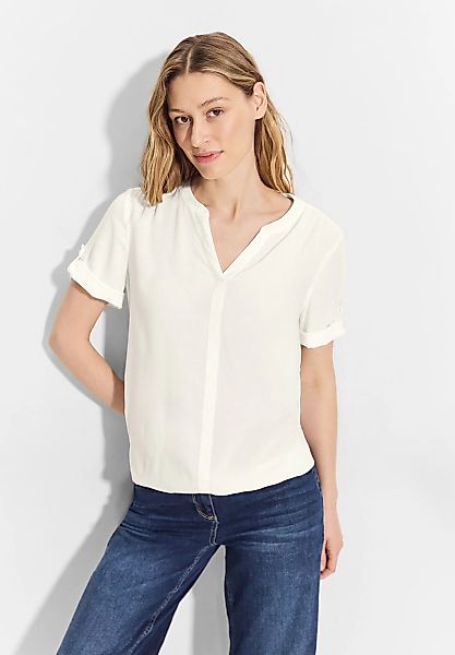 Cecil Kurzarmbluse mit Gummizug im Bund günstig online kaufen