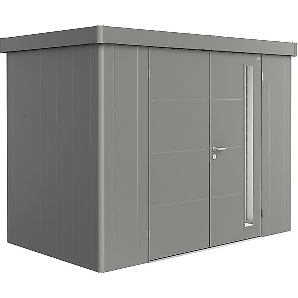 Biohort Gerätehaus Neo 1C Doppeltüre Quarzgrau-Metallic günstig online kaufen