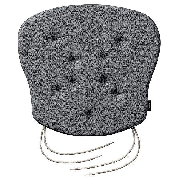 Stuhlkissen Peter mit Bindeschnur, dunklegrau, 41x 38 x 3,5 cm, Amsterdam ( günstig online kaufen