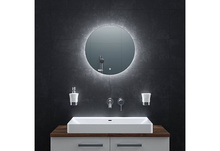 Bringer Badspiegel, Badezimmerspiegel Rund mit Anti-Beschlag und Speicherfu günstig online kaufen