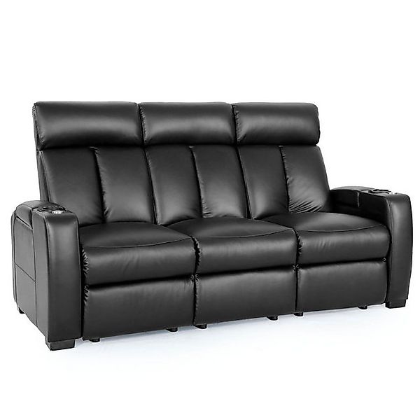 Zinea Sofa Zinea Kinosessel Action - 3 Sitzer Sofa - Leder, elektrisch, LED günstig online kaufen