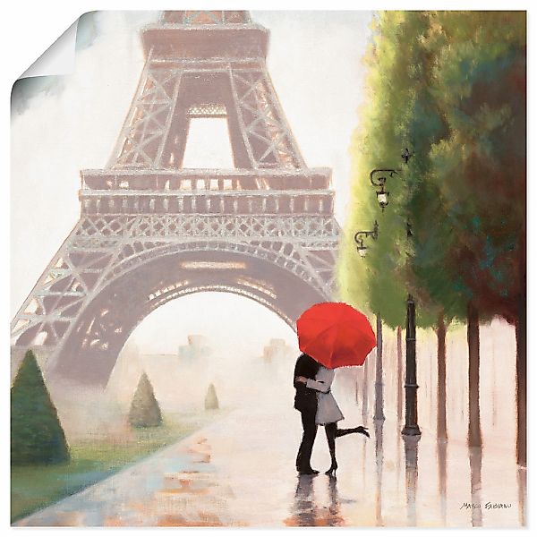 Artland Wandbild "Paris Romanze II", Gebäude, (1 St.), als Leinwandbild, Po günstig online kaufen