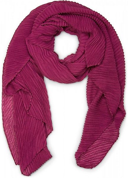 styleBREAKER Modeschal Gekreppter Unifarbener Schal, (1-St) günstig online kaufen