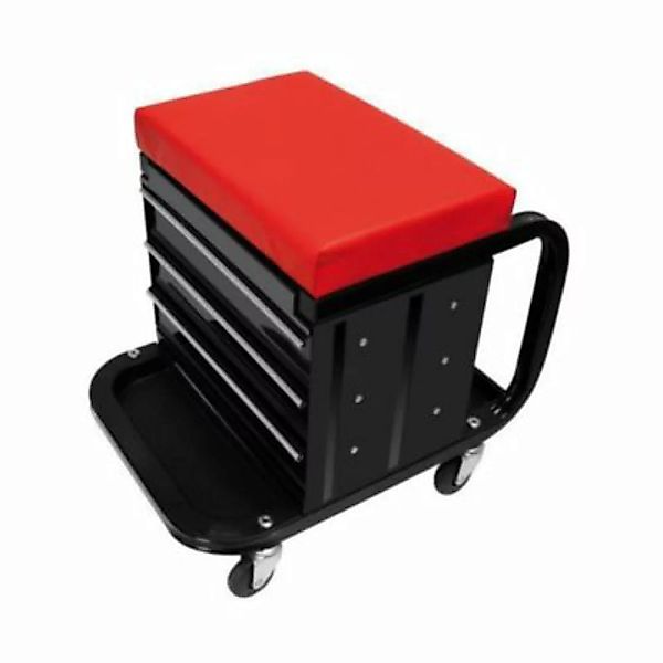 Mobiler Werkstatt-Rollcontainer-Sitz mit Lagerfächern 580526 Rollcontainer günstig online kaufen