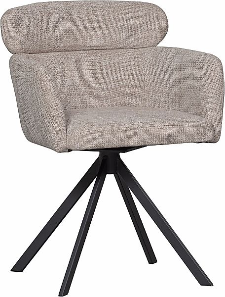 WOOOD Esszimmerstuhl "Fenne", (Set), 2 St., Webstoff, Polterstuhl mit Drehf günstig online kaufen