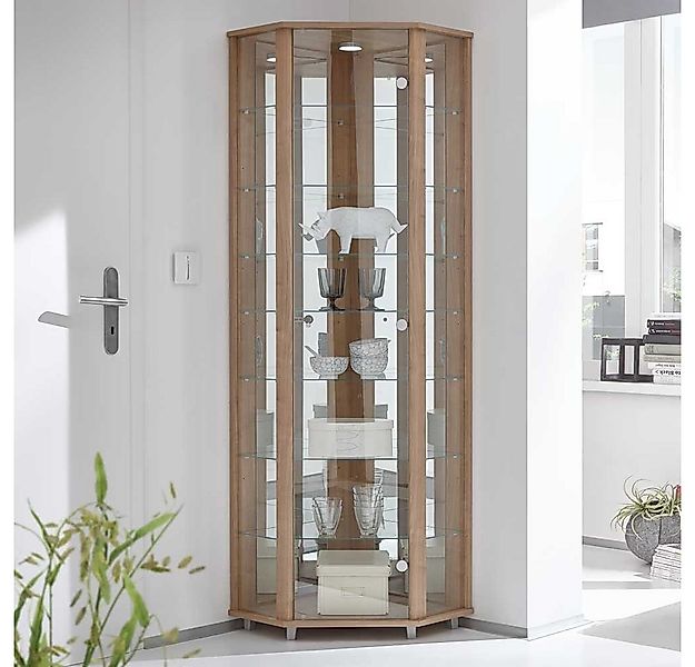 Pharao24 Vitrine Nell mit LED Beleuchtung günstig online kaufen