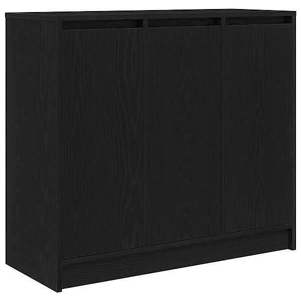 vidaXL Sideboard Schwarz Eichen-Optik 85x34x76 cm Holzwerkstoff 861626 günstig online kaufen