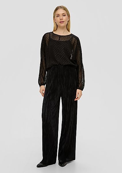 s.Oliver Stoffhose Regular: Hose mit Plisseefalten günstig online kaufen