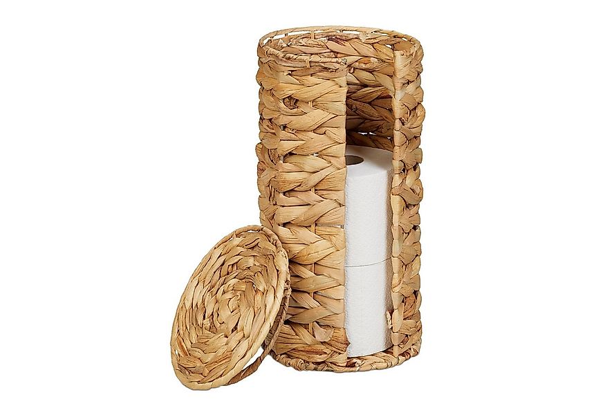 relaxdays Toiletten-Ersatzrollenhalter Toilettenpapier Aufbewahrung 3 Rolle günstig online kaufen