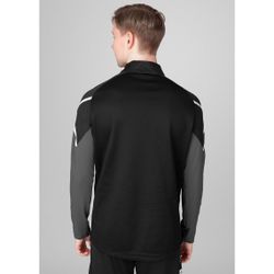 Jako Langarmshirt Ziptop Performance (Polyester-Stretch-Fleece) schwarz/ant günstig online kaufen