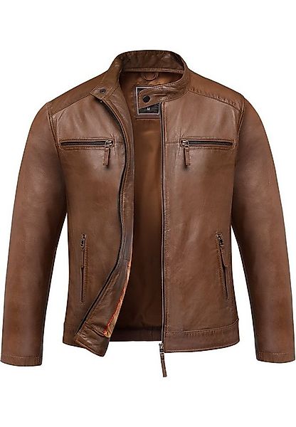 Amaci&Sons Lederjacke CICERO Lederjacke Echtleder Herren Biker Zipper Jacke günstig online kaufen