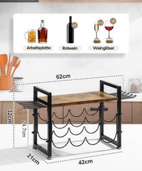 Yorbay Weinregal für Arbeitsplatte,Weinständer aus Holz günstig online kaufen
