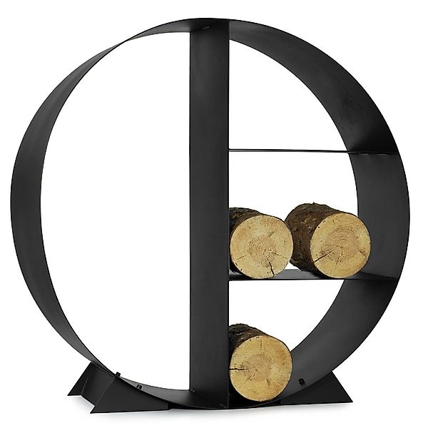 Moritz Kaminholzregal Rund 4 Fächer, Holzlager günstig online kaufen