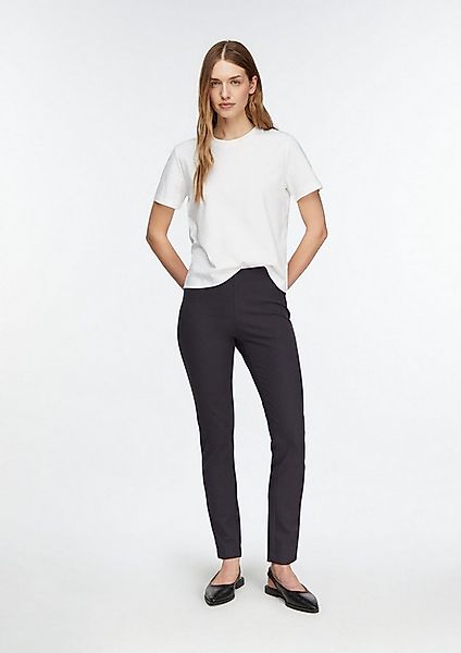 comma Chinos Hose Leggings aus Viskosemix mit Nahtdetails günstig online kaufen