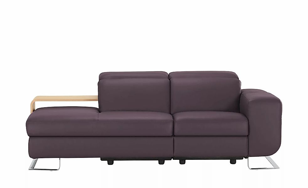 JOOP! Ledersofa  8151 ¦ lila/violett ¦ Maße (cm): B: 211 H: 74 T: 111.0 Pol günstig online kaufen