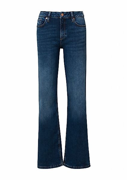 QS Stretch-Jeans "CATIE Wide Leg", in blauer Waschung günstig online kaufen