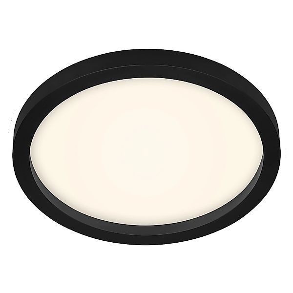 Briloner Deckenleuchte Cadre Backlighteffekt Ø 29,7 cm Schwarz günstig online kaufen