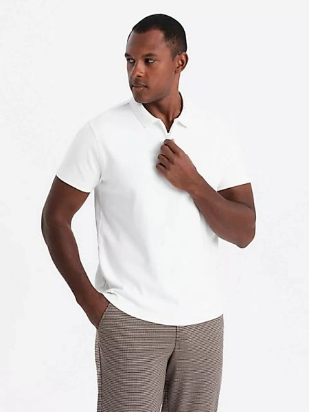 OMBRE Poloshirt Herren-Poloshirt mit Reißverschlusskragen günstig online kaufen