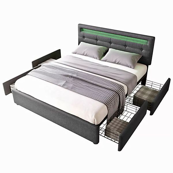 MODFU Polsterbett Polsterbett Einzelbett Doppelbett Bett Funktionsbett mit günstig online kaufen