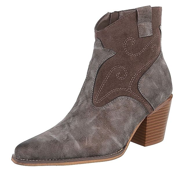 Ital-Design Eleganter Ankle Boot mit geschwungenen Details für Damen Wester günstig online kaufen