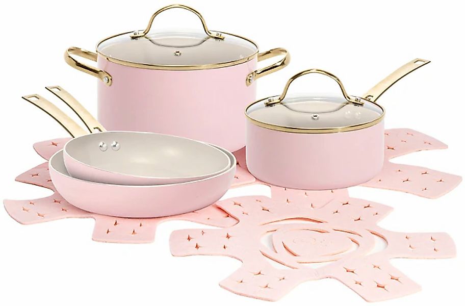 Paris Hilton Topf-Set »Paris Hilton, Kochgeschirr-Set«, Aluminium, (Set, 10 günstig online kaufen