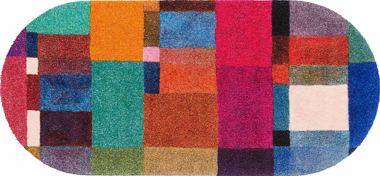 wash+dry by Kleen-Tex Teppich "Mosaique" rechteckig 9 mm Höhe günstig online kaufen