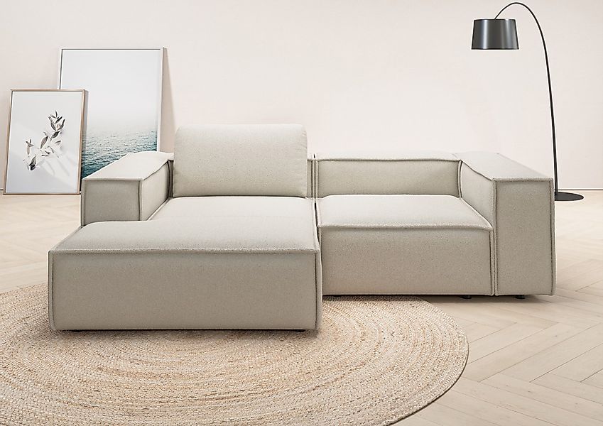 Home affaire Ecksofa "Watertown, kompakte L-Form, 246 cm breite für kleiner günstig online kaufen