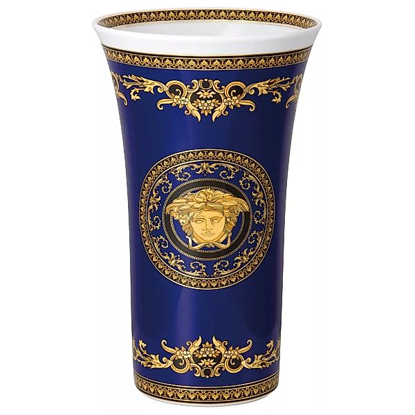 Rosenthal Versace Medusa blue Vase 34 cm günstig online kaufen