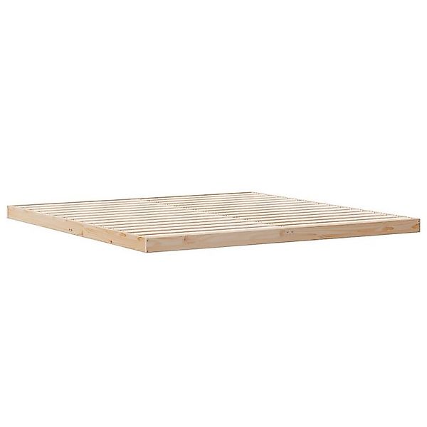 vidaXL Bett Bettgestell 160x210 cm Solid Wood Kiefer (1-tlg) günstig online kaufen