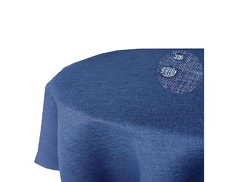 Tischdecke Leinenoptik OVAL Tischdecke uni Gartentischdecke, bügelfrei, Lot günstig online kaufen