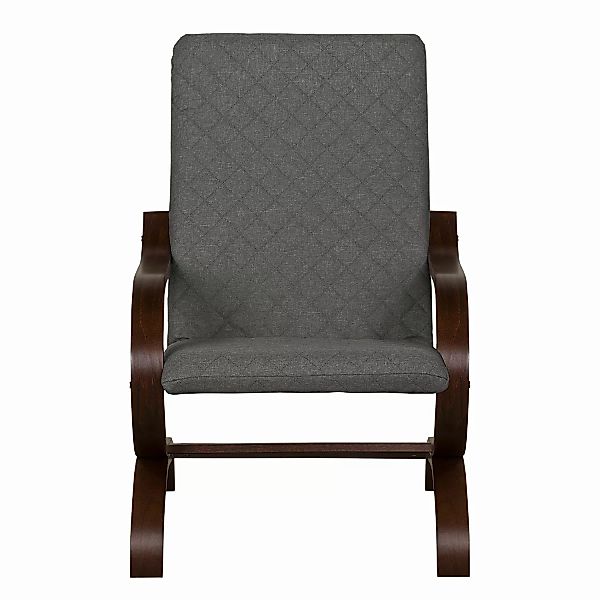 home24 Modoform Sessel Bueno Vista Grau Strukturstoff 68x93x46 cm (BxHxT) günstig online kaufen