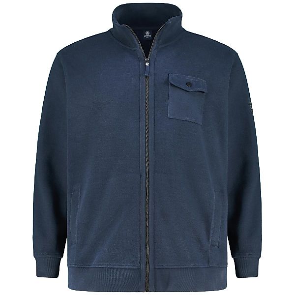 Lerros Sweatjacke aus Baumwollmischung Farbe blau Größe: 5XL günstig online kaufen