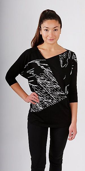 kaseee 2-in-1-Shirt kaseee Shirt mit doppeltem Handsiebdruck Siebdruck günstig online kaufen