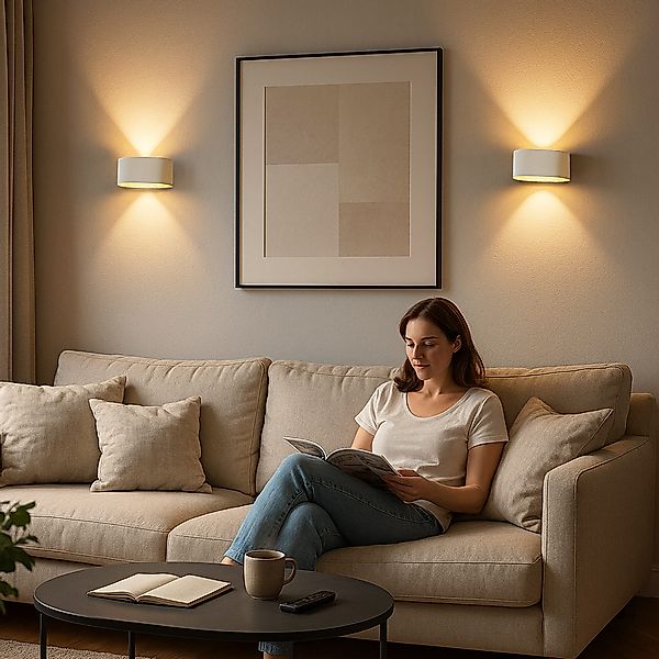SSC-LUXon LED Wandleuchte JOBERO Wandlampe weiß günstig online kaufen