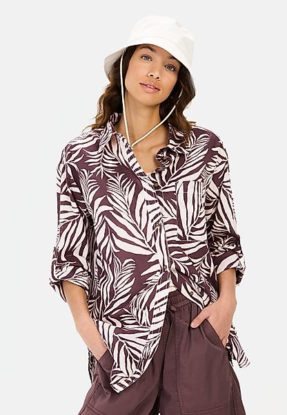 camel active Hemdbluse aus Baumwolle Allover günstig online kaufen