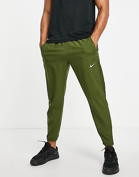 Nike Running – Challenger Dri-FIT – Gewebte Jogginghose in Khaki-Grün günstig online kaufen