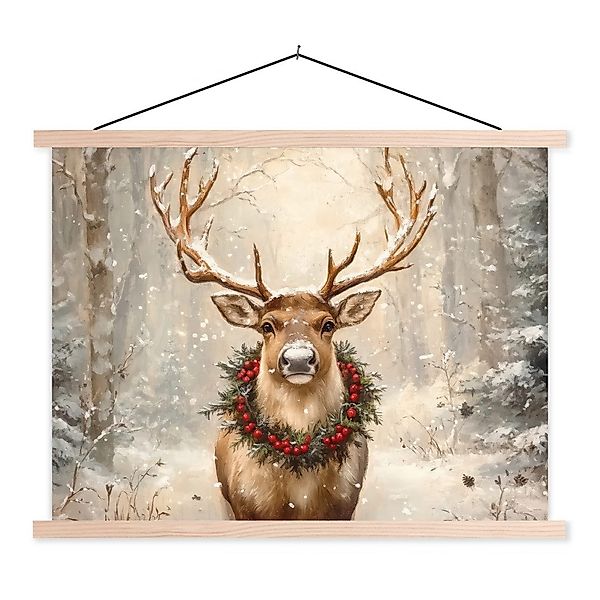 MuchoWow Poster Weihnachten - Rentier - günstig online kaufen