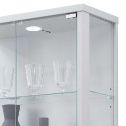 Wandvitrine in Silberfarben Made in Germany günstig online kaufen