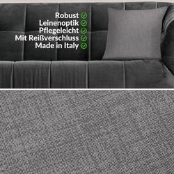 ANRO Dekokissen MrJack Kissenbezug Leinenoptik Deko günstig online kaufen