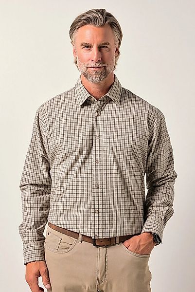 Boston Park Businesshemd Karohemd Langarm Kentkragen Comfort Fit günstig online kaufen