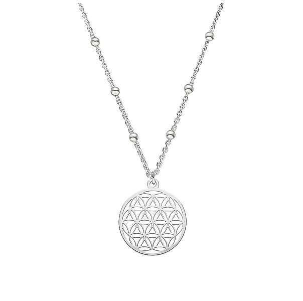SCHOSCHON Kette mit Anhänger Lebensblume Kügelchen günstig online kaufen