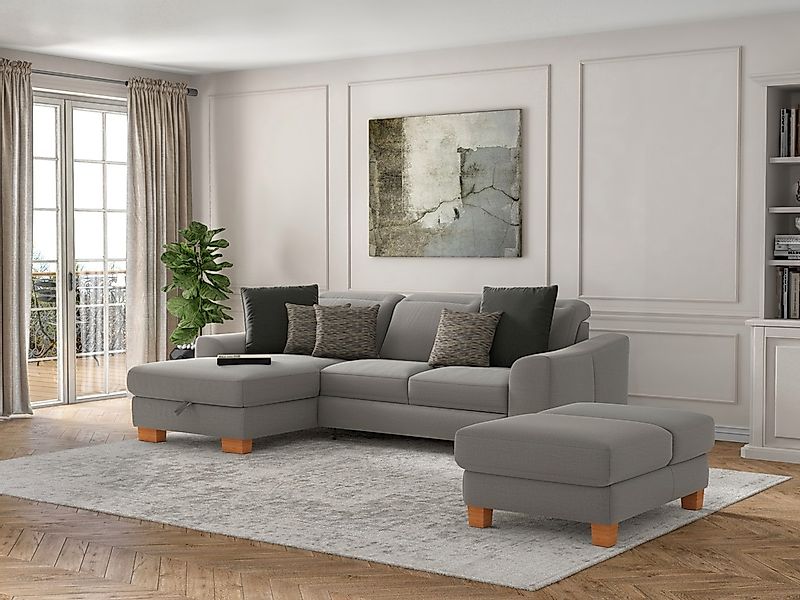 sit&more Ecksofa "Dundee L-Form" mit Federkern und Massivholzfüßen, wahlwei günstig online kaufen