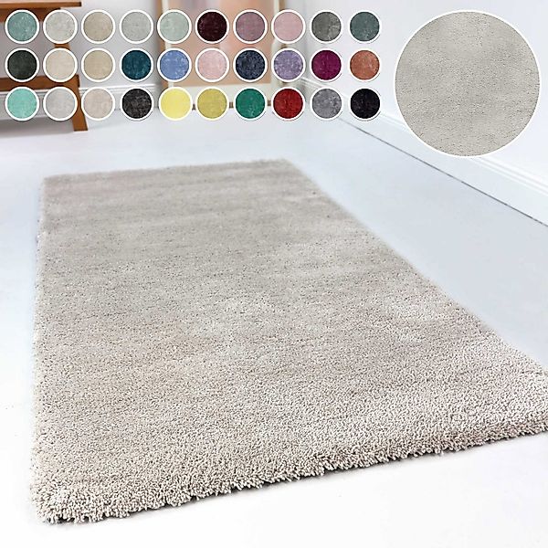 Esprit Hochflor-Teppich »Relaxx ESP-4150«, rund, 25 mm Höhe, Wohnzimmer, se günstig online kaufen