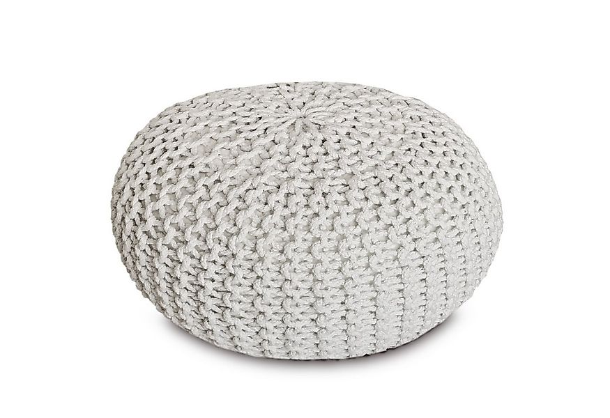 Amagohome Sitzhocker Strickhocker Pouf Ø45 o. 55cm Bodenkissen Sitzpouf XXL günstig online kaufen