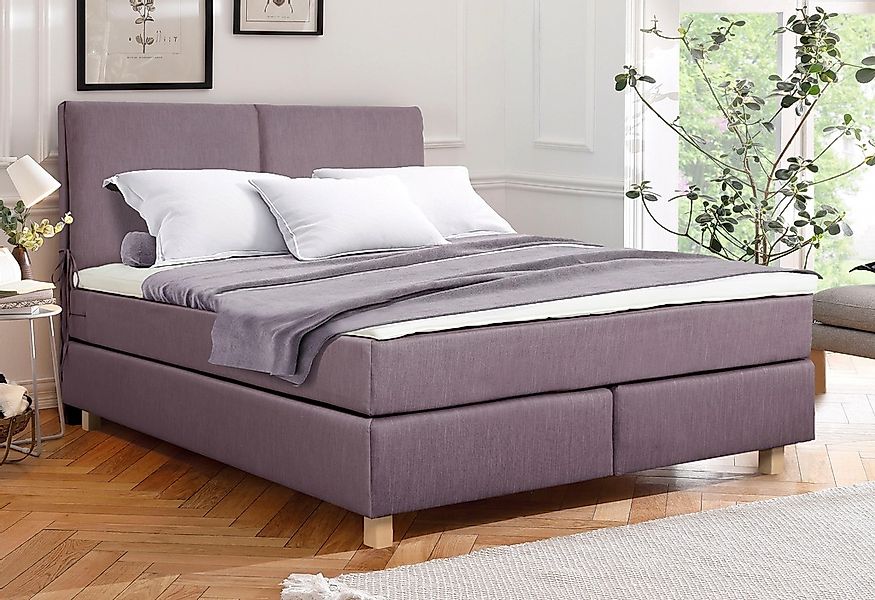 Home affaire Boxspringbett "Nele", inkl. Topper im schlichtem Design günstig online kaufen