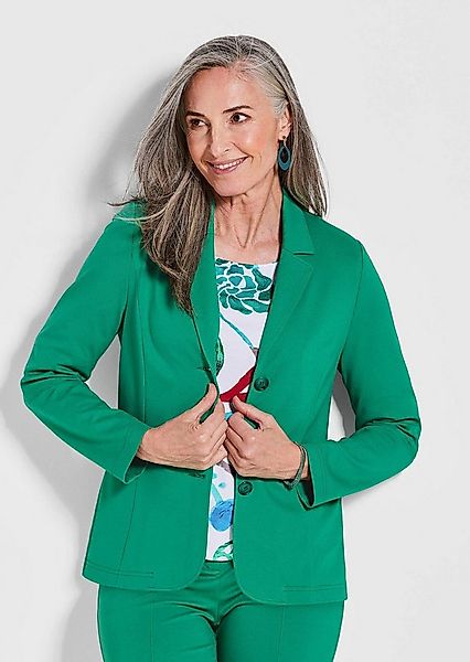 GOLDNER Outdoorjacke Damen elegante Jacke aus Stretchjersey Bequemer Jersey günstig online kaufen