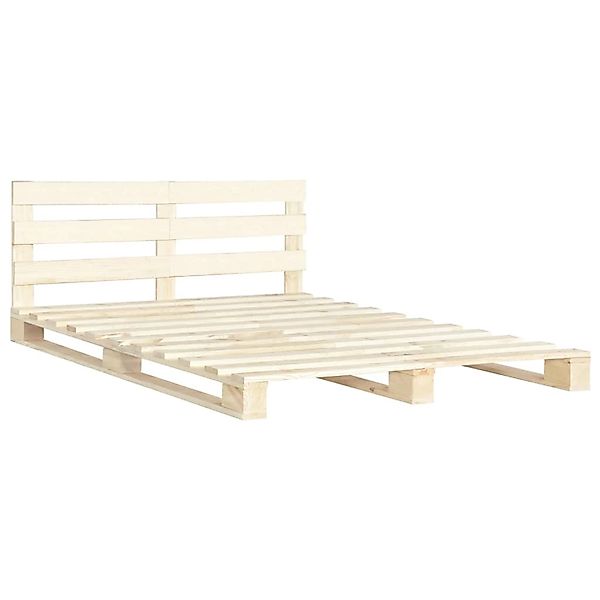vidaXL Palettenbett Massivholz Kiefer 160x200 cm619012 günstig online kaufen