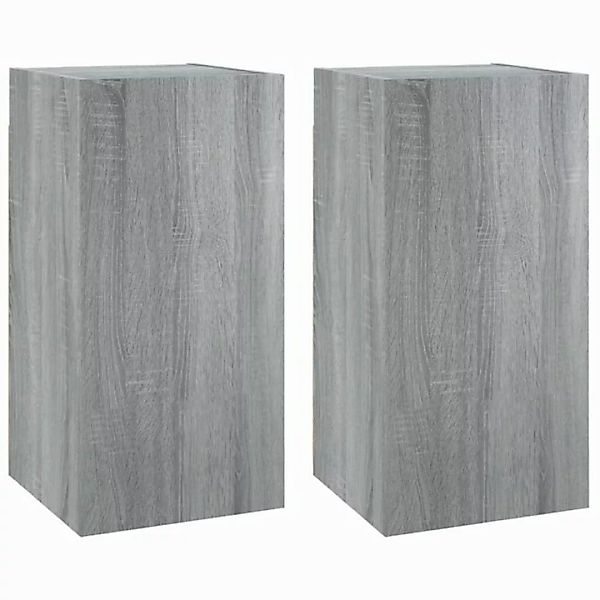 furnicato TV-Schrank TV-Schränke 2 Stk. Grau Sonoma 30,5x30x60 cm Holzwerks günstig online kaufen