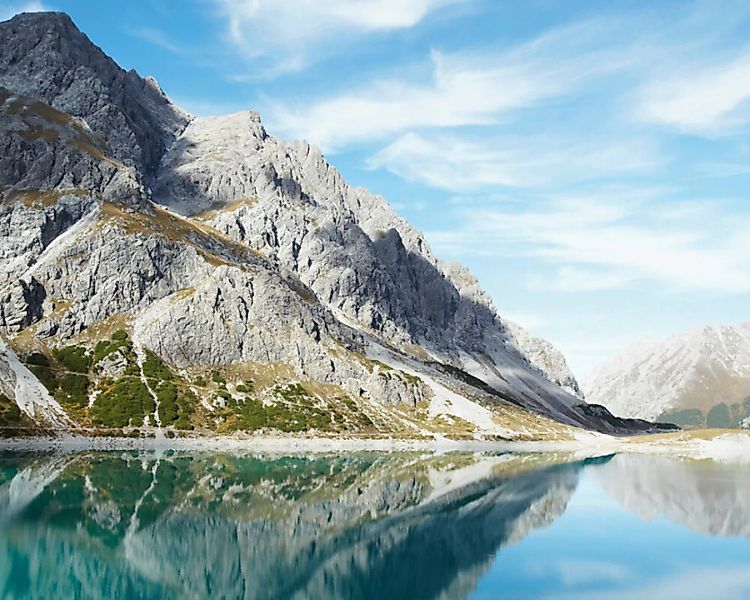 Fototapete "Bergsee klar" 4,00x2,50 m / Strukturvlies Klassik günstig online kaufen