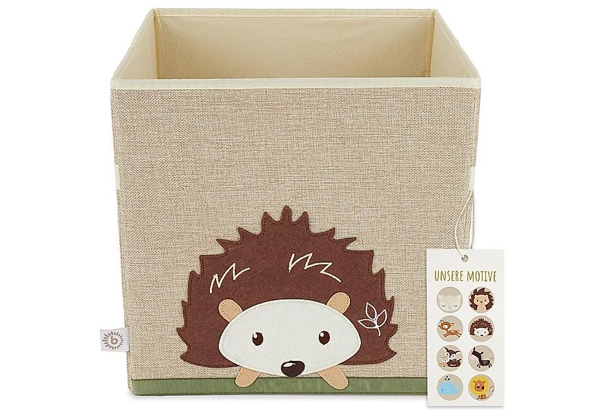BIECO Spielzeugtruhe Bieco Kinder Aufbewahrungsbox Igel 36L, faltbar Kallax günstig online kaufen
